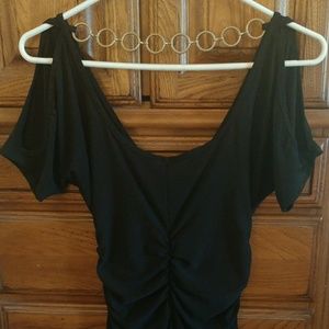 Black mini dress